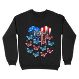 Personalized Grandma heart butterfly Tshirt or Sweatshirt Printed QTHQ1502