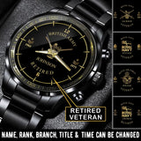 Personalized British Army Retired Custom Name & Rank Watch Printed AHVA24707
