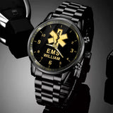 Personalized EMS Medical Logo Custom Name Watch Printed QTKH24710