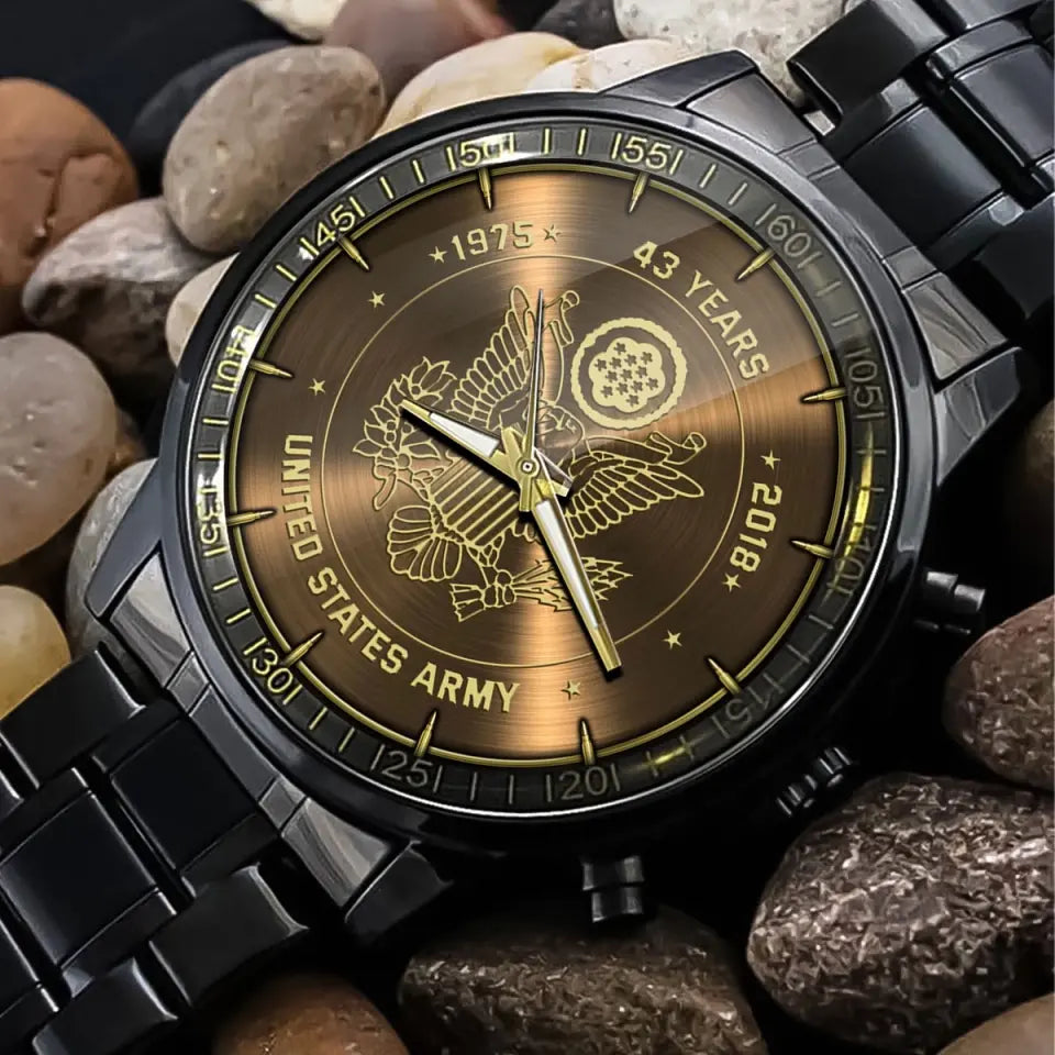Personalized US Veteran Logo Custom Time Watch Printed AHVQ24726