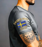 Personalized Swedish Army Veteran Custom Name & Time T-shirt Printed KH24771