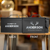 Personalized Drinking Beer & Hunting Deer Ammo Box Printed QTKH24789