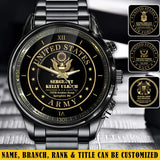 Personalized US Military Custom Branch & Name Watch Printed QTVA24846