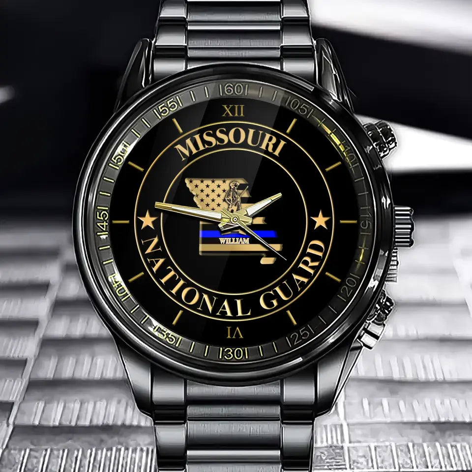 Personalized US State National Guard Custom Name Watch Printed QTHN24842