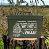 Personalized As I Walk Through The Valley Of The Shadow Of Death I Fear No Evil For I Am The One in The Velley Australian Army Ammo Box Printed VQ24871