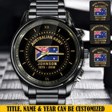 Personalized Australian Army Flag Custom Name & Time Watch Printed VQ24892