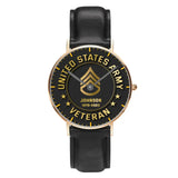 Personalized US Army Logo Custom Name & Served Time Women Watch Printed QTKH24591
