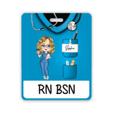 Personalized Nurse Job Title Nurse Name Gift For Nurse Badge Buddy Printed LVA24939