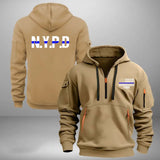 Personalized US Police Custom ID & Department Quarter Zip Hoodie 2D Printed KVH24974