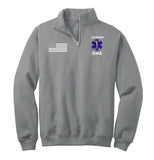 Personalized EMS US Flag  Custom Name Medical Gift Stand Collar Zipper Sweatshirt 2D Printed KVH241020