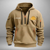 Personalized Australian Army Logo Custom Name Quarter Zip Hoodie 2D Printed VQ241043