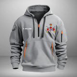 Personalized Canadian Army Logo Custom Name Quarter Zip Hoodie 2D Printed VQ241043