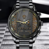 Personalized Retired Canadian Army Custom Served Time Watch Printed QTVQ241042
