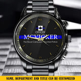 Personalized Canadian Police Flag Blue Line Custom Name & Department Watch Printed QTKH241052