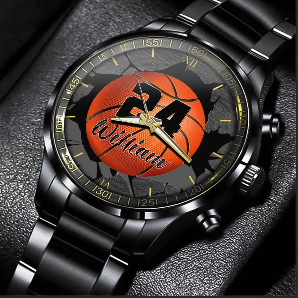 Personalized Basketball Custom Name & ID Watch Printed VQ241064