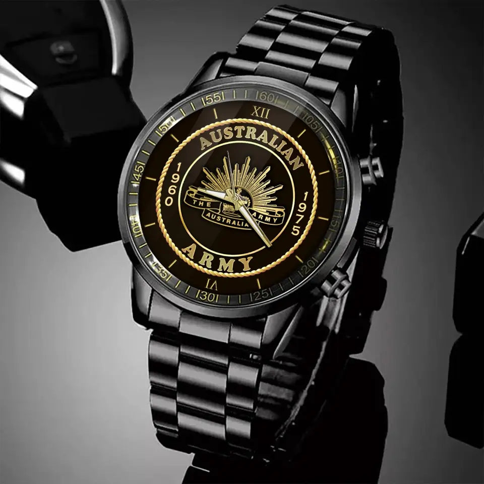 Personalized Australian Army Logo Custom Service Time Watch Printed AHVA241068