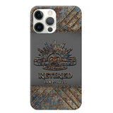 Personalized Retired Australian Army Logo Custom Service Time Phonecase Printed VQ241086