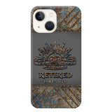 Personalized Retired Australian Army Logo Custom Service Time Phonecase Printed VQ241086