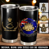 Personalized Australian Army Rank Gold Always Ready Always There Tumbler Printed AHVQ241088