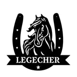 Personalized Horse Art Horse Lovers Gift Metal Sign Printed KVH241097