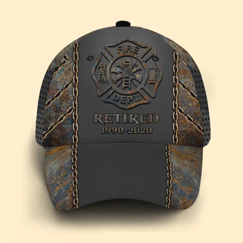 Personalized Australian Firefighter Flag Custom Time Cap 3D Printed QTKH241106