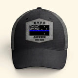 Personalized Australian Police Custom Department & Name Thin Blue Line Flag Cap Printed KVH241188