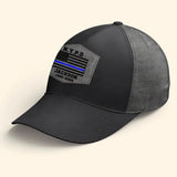 Personalized US Police Custom Department & Name Thin Blue Line Flag Cap Printed KVH241188