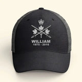 Personalized Canadian Veteran Branch Logo Custom Name & Time Cap 3D Printed VQ241216