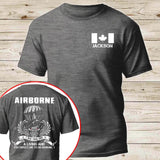 Personalized Canadian Veteran Airborne I Did This For A Living And Your Expect Me To Be Normal T-shirt Printed QTKH241232