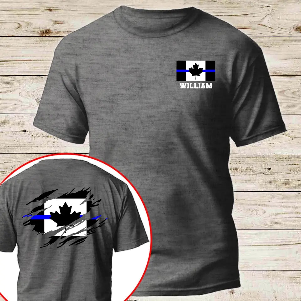 Personalized Canadian Police Branch Logo Custom Name T-shirt Printed KVH241257