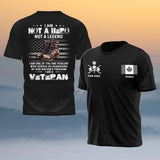 Personalized I Am Not A Hero Not A Legend I Am One Of The One Percent Who Served As Guardians Of Our Nation's Freedom I Am A Veteran Canadian Veteran Logo T-shirt Printed QTHN241259