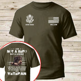 Personalized I Am Not A Hero Not A Legend I Am One Of The One Percent Who Served As Guardians Of Our Nation's Freedom I Am A Veteran US Veteran Logo T-shirt Printed QTHN241259