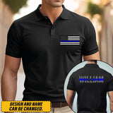 Personalized US Police Custom Name Polo Shirt Printed QTVQ241276