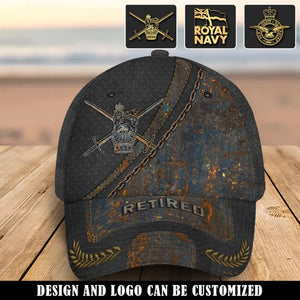 Personalized Retired UK Veteran Branch Logo Custom Name & Time Cap 3D Printed AHVQ241298