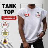 Personalized Retired Canadian Army Canada Flag Custom Name Men Tank Top Printed AHHN241332