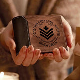 Personalized Canadian Army Retired Custom Rank & Name, Service Time Laser Engraved Wallet Printed AHVA241247
