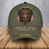 Personalized US Army Logo Rank Gold Custom Name & Time Cap 3D Printed AHVA241374
