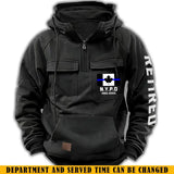 Personalized Retired Canadian Police Department Custom Time American Retro Hooded Sweatshirt Printed KVH241440