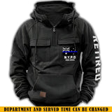 Personalized Retired Australian Police Department Custom Time American Retro Hooded Sweatshirt Printed KVH241440