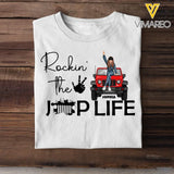Personalized Rockin' The Jeep Life Jeep Girl T-shirt Printed HN241435