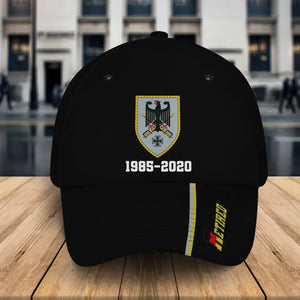Personalized Retired German Veteran Branch Logo Custom Service Time Cap 3D Printed QTKH241445