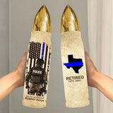 Personalized Police US States Blue Line Bullet Tumbler Printed AHVQ241502