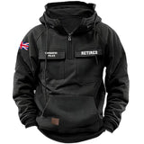 Personalized UK Police Branch Logo Custom Name American Retro Hooded Sweatshirt Printed HN241510