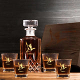 Personalized Duck Hunting Goose Hunting Custom Name Decanter Set With Glasses Printed VQ241512