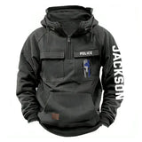 Personalized Spartan Helmet Canadian Police Custom Name American Retro Hooded Sweatshirt Printed QTKH241544