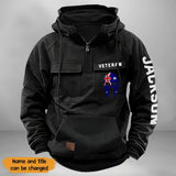 Personalized Spartan Helmet Australian Veteran Custom Name American Retro Hooded Sweatshirt Printed QTKH241563