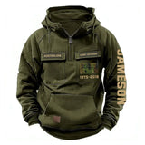 Personalized Australian Army Veteran Flag Camo Custom Name American Retro Hooded Sweatshirt Printed KVH241587