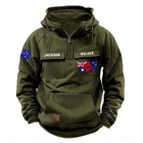 Personalized Australian Welder Australia Flag American Retro Hooded Sweatshirt Printed KVH241601