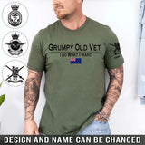 Personalized Grumpy Old Vet I Do What I Want New Zealand Veteran T-shirt Printed QTHN241654