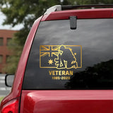 Personalized Australian Veteran Service Time Australia Flag Decal Printed QTHN241675